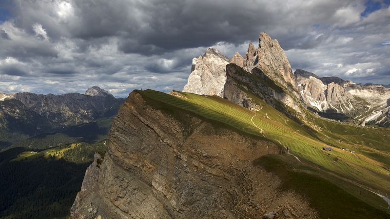 mountain, dolomiti, landscape, cloud, Seceda фото превью