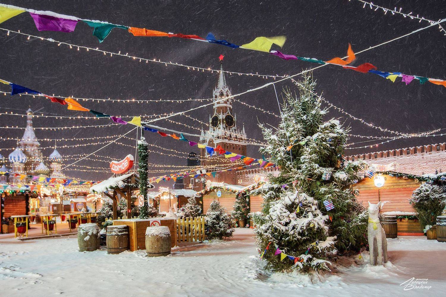 москва, красная площадь, новый год,, Липецких Владимир