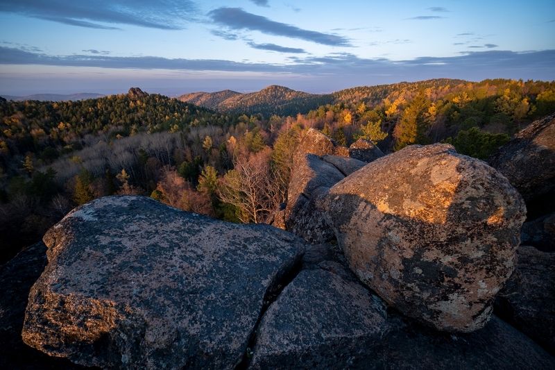 Закат на Красноярских столбах фото превью
