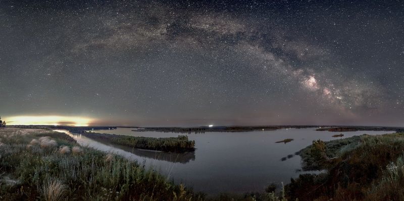 Млечный путь над Обью фото превью