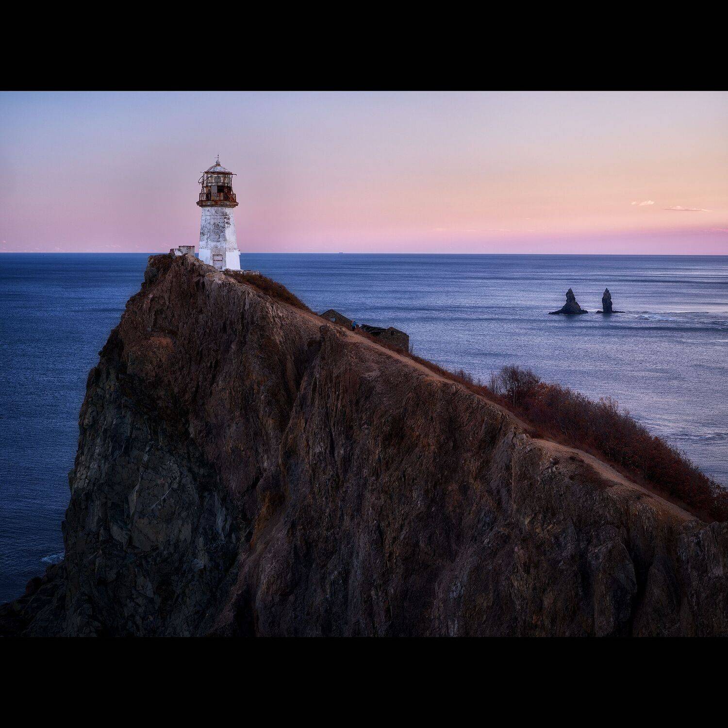 маяк, осень, приморье, россия, приморский край, море, японское море, закат, кекур, природа, пейзаж, Ivan A. Godovikov