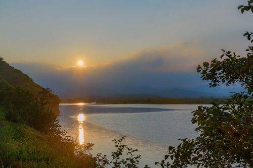 Закат над стрелкой