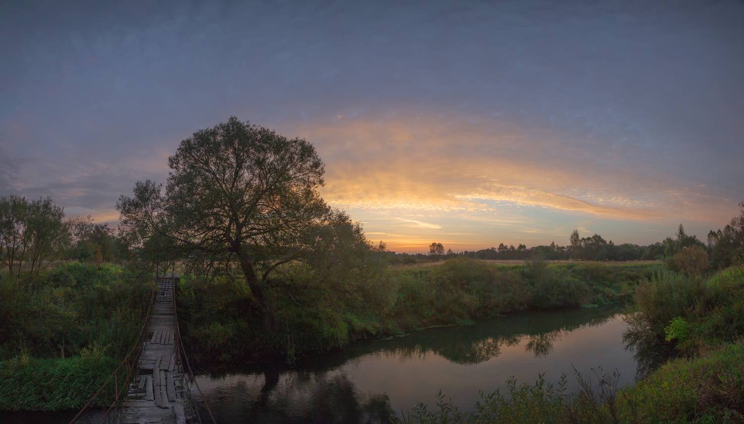 река, рассвет, Александр Свистков