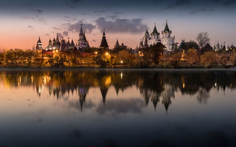 город москва, измайлово, izmailovo, нд, кремль, измайловский кремль, моя москва, городской пейзаж, осень, что такое осень? Осенний вечер в Измайлово фото превью