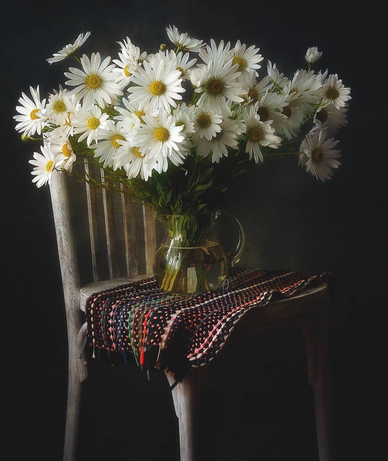 натюрморт,цветы,хризантемы,левкантемелла,букет,осень, Наталия К