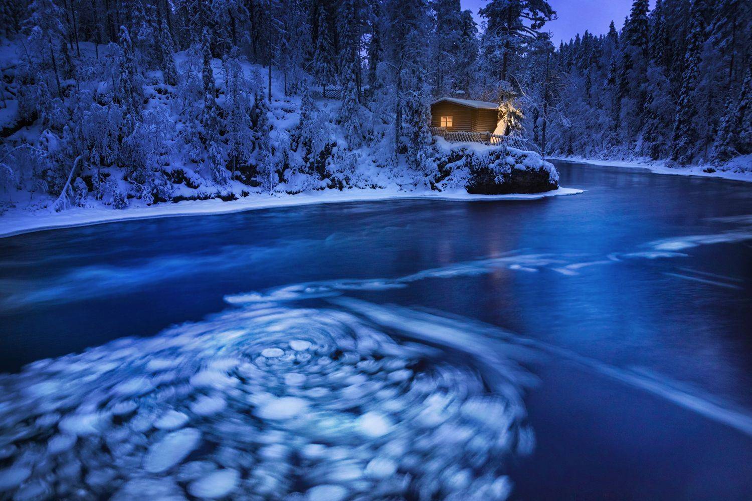 Лапландия,Финляндия,природа, пейзаж,озеро, зима, Лариса Дука