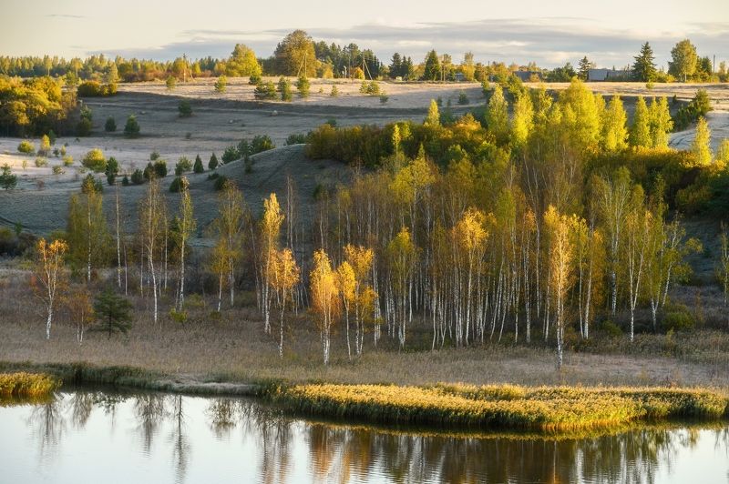 Осеннее утро фото превью