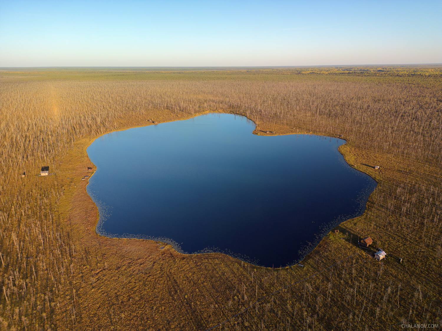 пейзаж, утро, осень, река, озеро, тучи, север, коми, дрон, аэросъёмка, Чаланов Иван