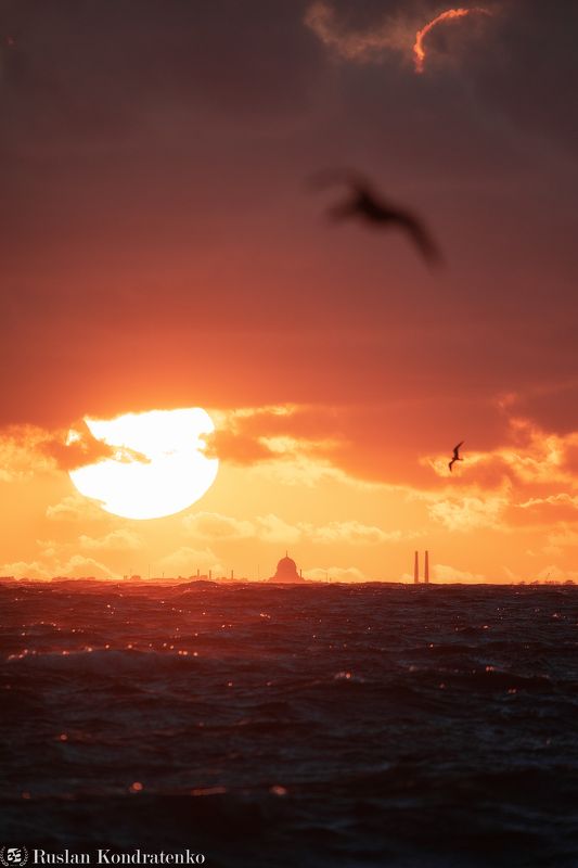 Закат в Финском заливе фото превью