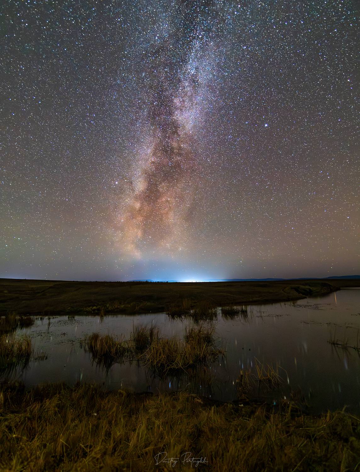 ночь, болото, озеро, млечный путь, звезды, улеты, забайкалье, забайкальский край, чита, Портных Дмитрий