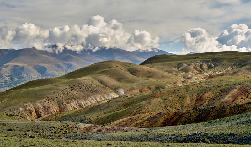 республика алтай, курайская степь, тучи, кызыл-чин, Кучевые фото превью
