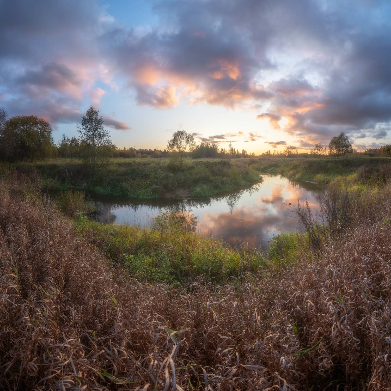 ленобласть, осень, закат, Марголин Алексей