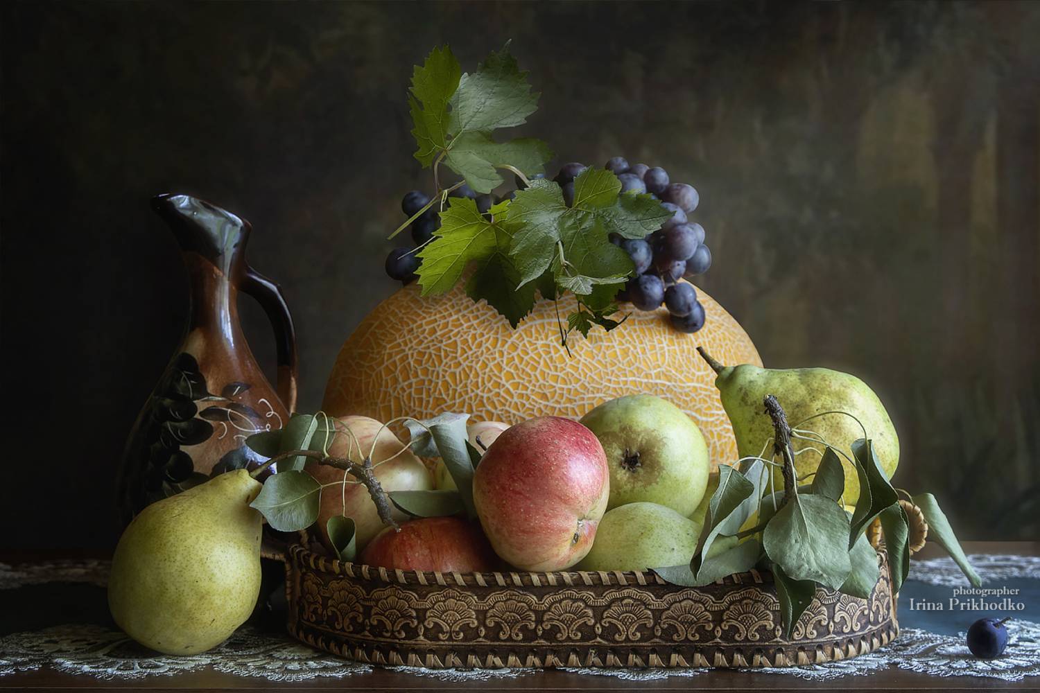 натюрморт, фрукты, дыня, Приходько Ирина