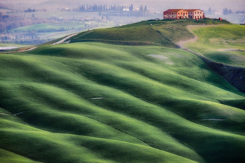 италия, тоскана Val d\'Orcia фото превью