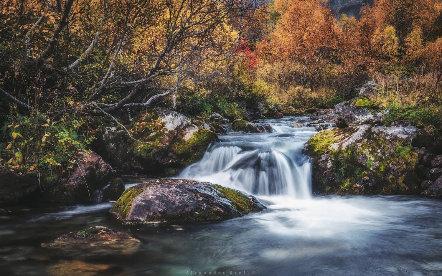 осень, дукка, архыз, ручей, река, порог, Круль Александр