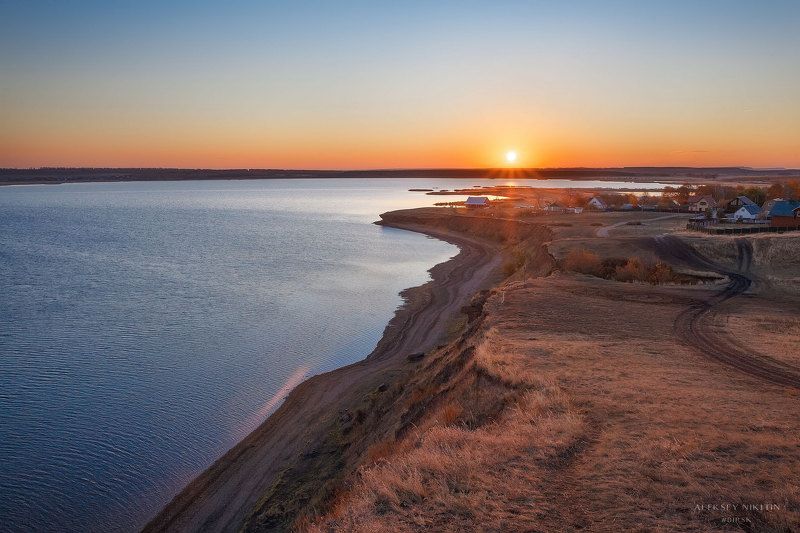 о. Аслыкуль, Восход в октябре. фото превью