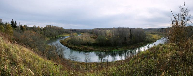 осень,панорама. Унылая пора. фото превью