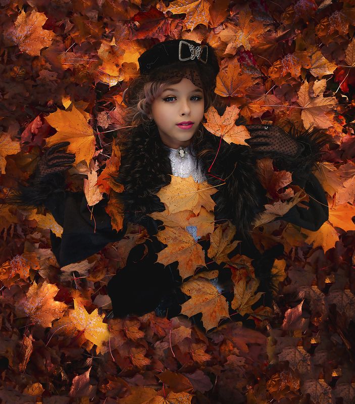 Осенний портрет Миланы фото превью
