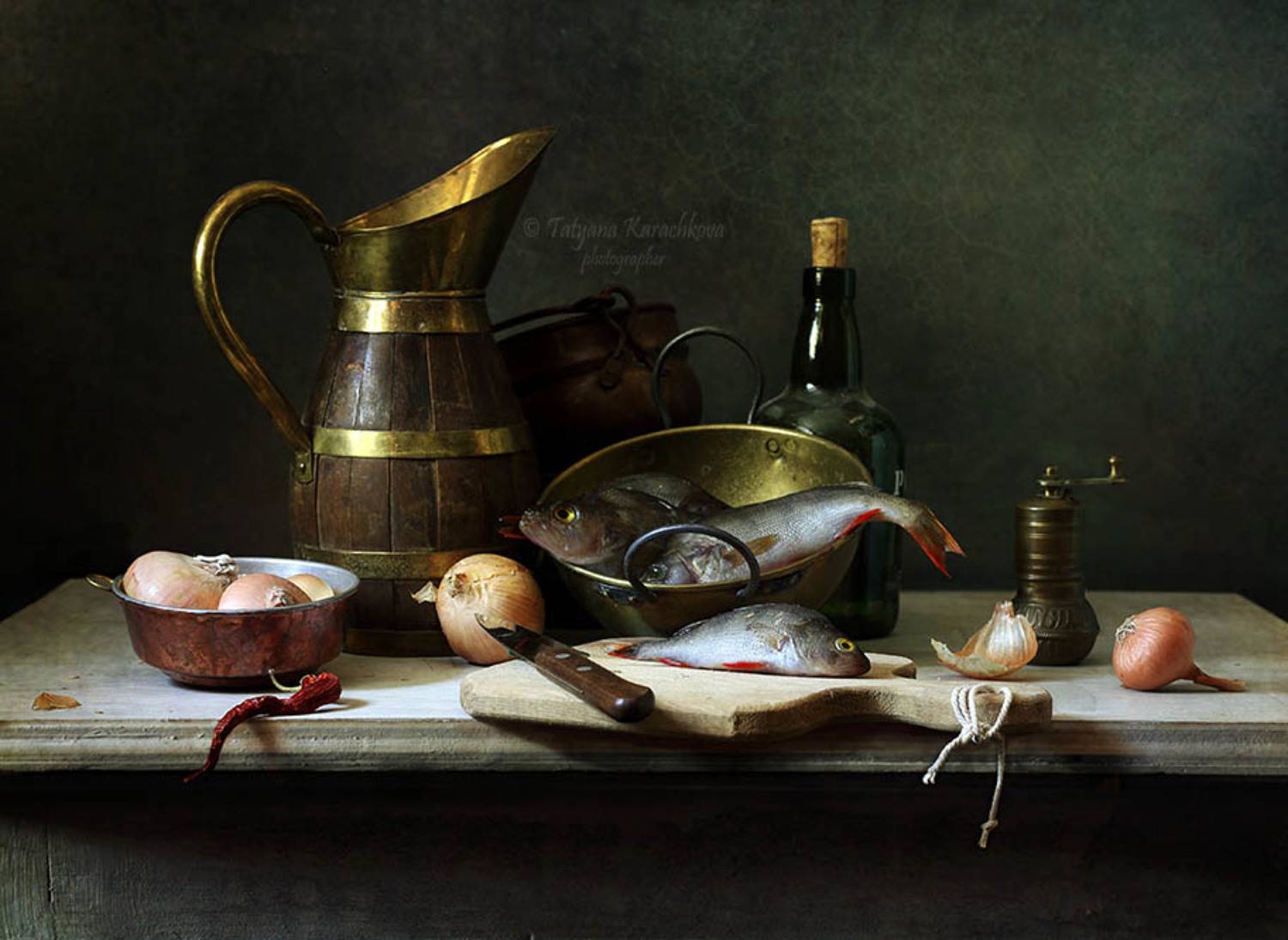 натюрморт, рыба, Tatyana Karachkova