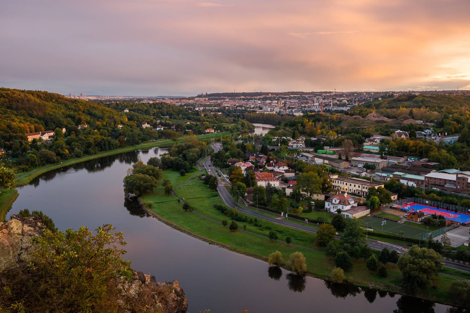 prague,czech,czechia,vltava,river,sunset,city,castle,view, Slavom&iacute;r Gajdo&scaron;