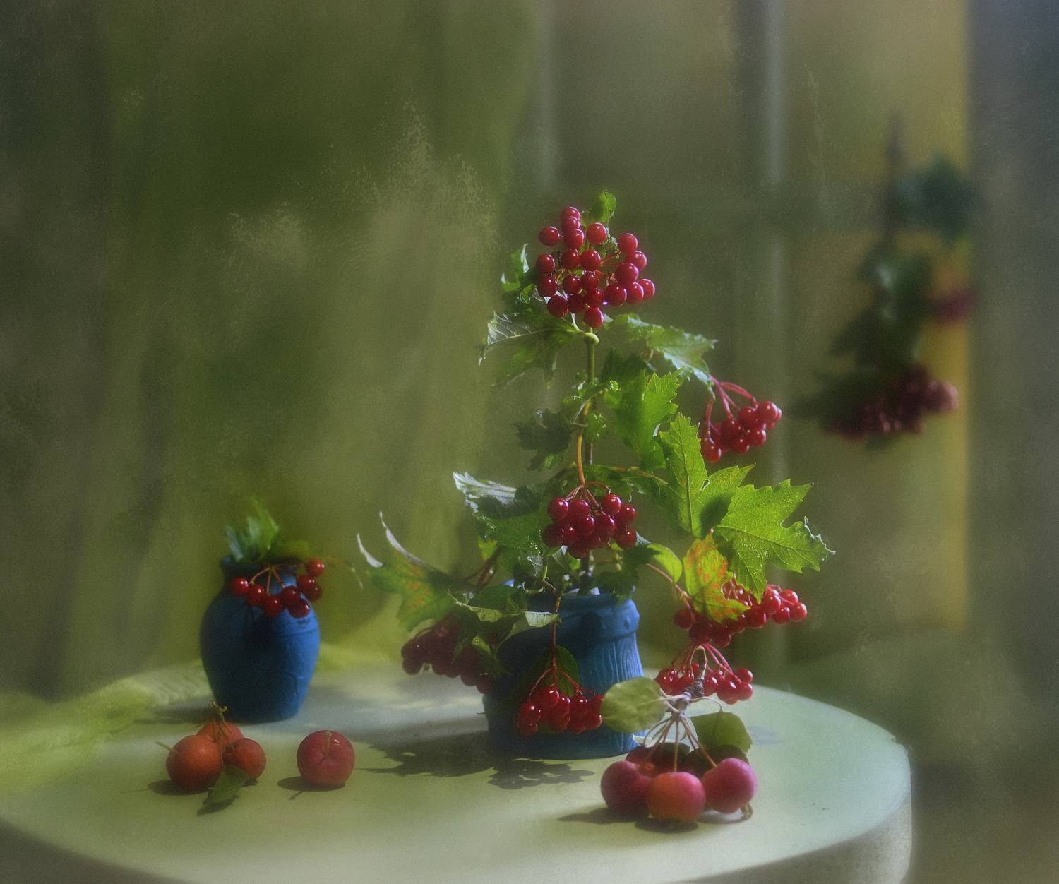 натюрморт,калина,свет,ранетки, Инаида