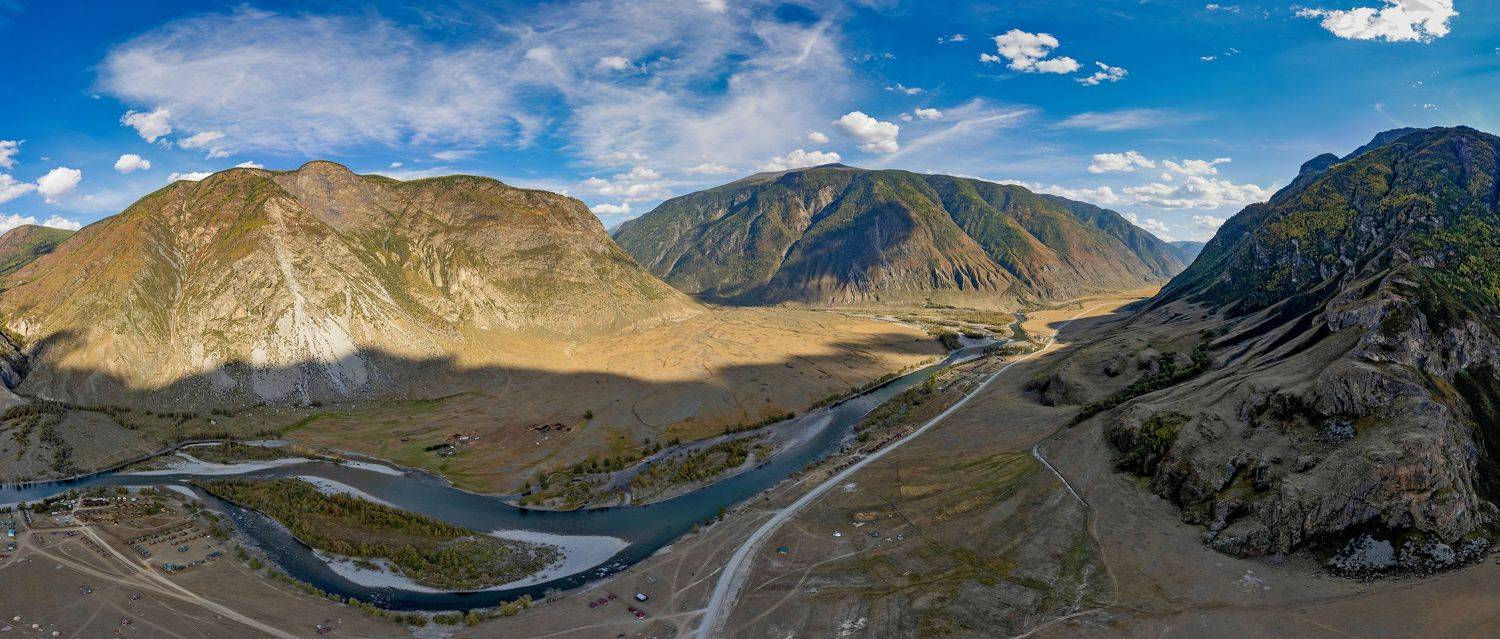 алтай, dji, природа, панорама, чулышман, Подосинников Максим