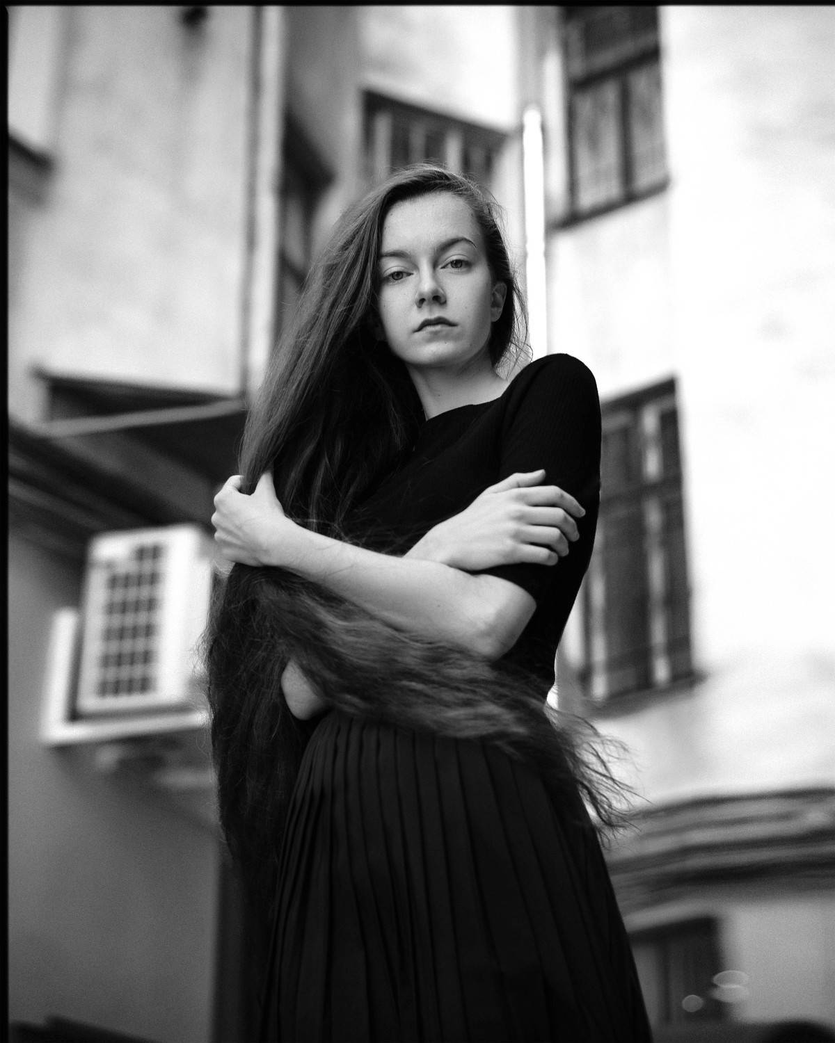 портрет, женский портрет, женская красота, девушка, чб, чернобелое, гламур, модель, model, glamur, portrait, bw, black and white, Жирнов Андрей