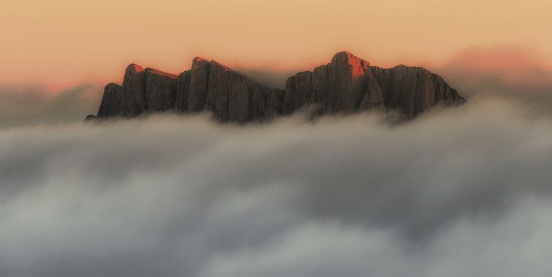 большой, тхач, осень, 2015, облака, туман, утро В океане облаков фото превью