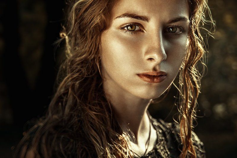 портрет, жесткий свет, солнце, теплые цвета,  *** фото превью