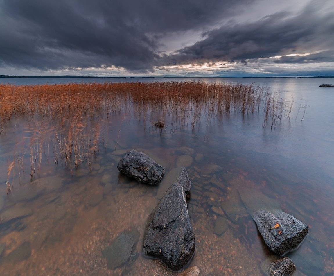 Вечер, Заполярье, Имандра, Кольский, Осень, Север, Роман Горячий