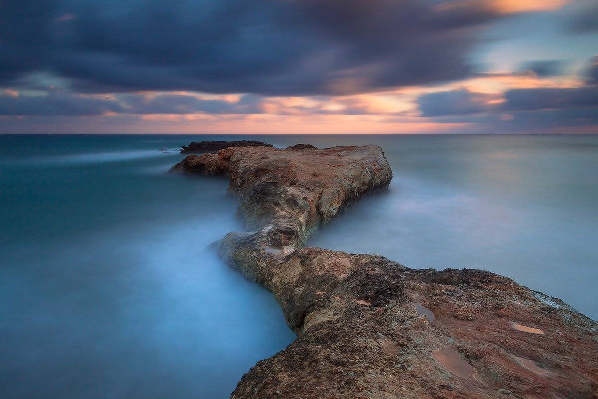 sokol, creta, hersonissos, fisherman, long exposure, big stopper, lee, 50d, canon, Łukasz Sok&oacute;ł