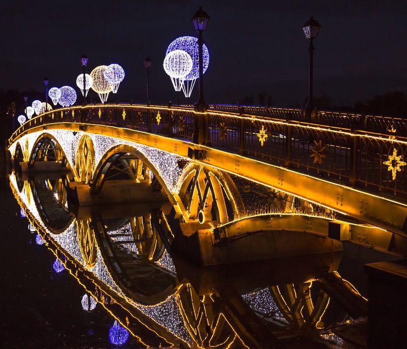 Ночной мостик фото превью