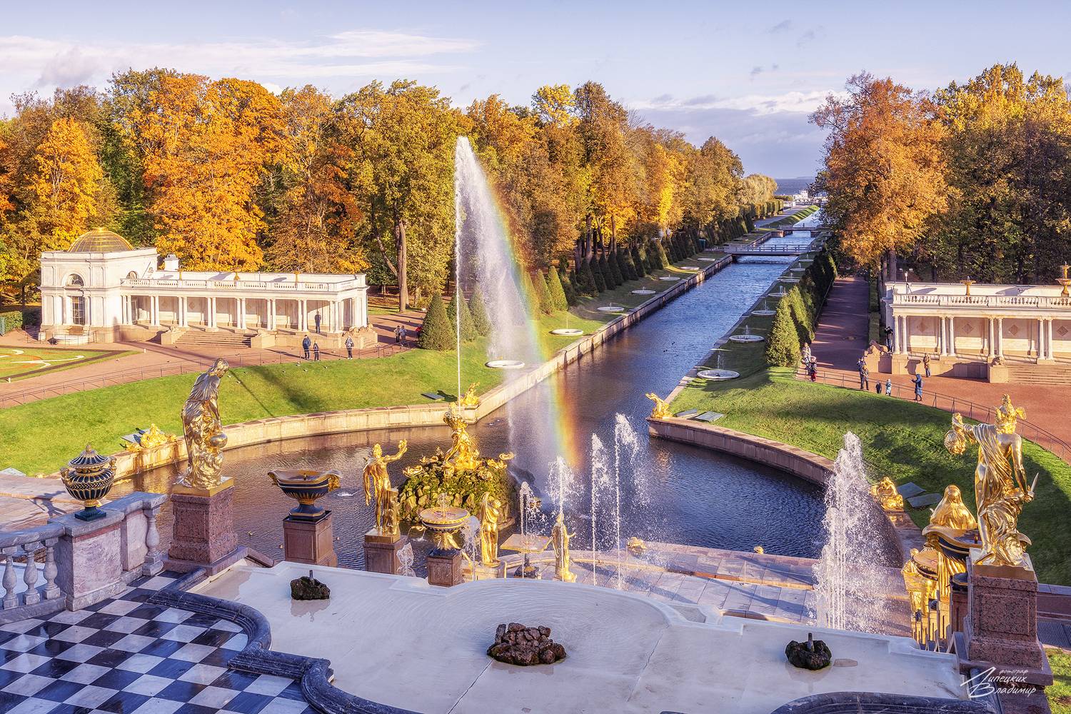 петродворец, петергоф, фонтаны, каскад, санкт-петербург, осень, Липецких Владимир