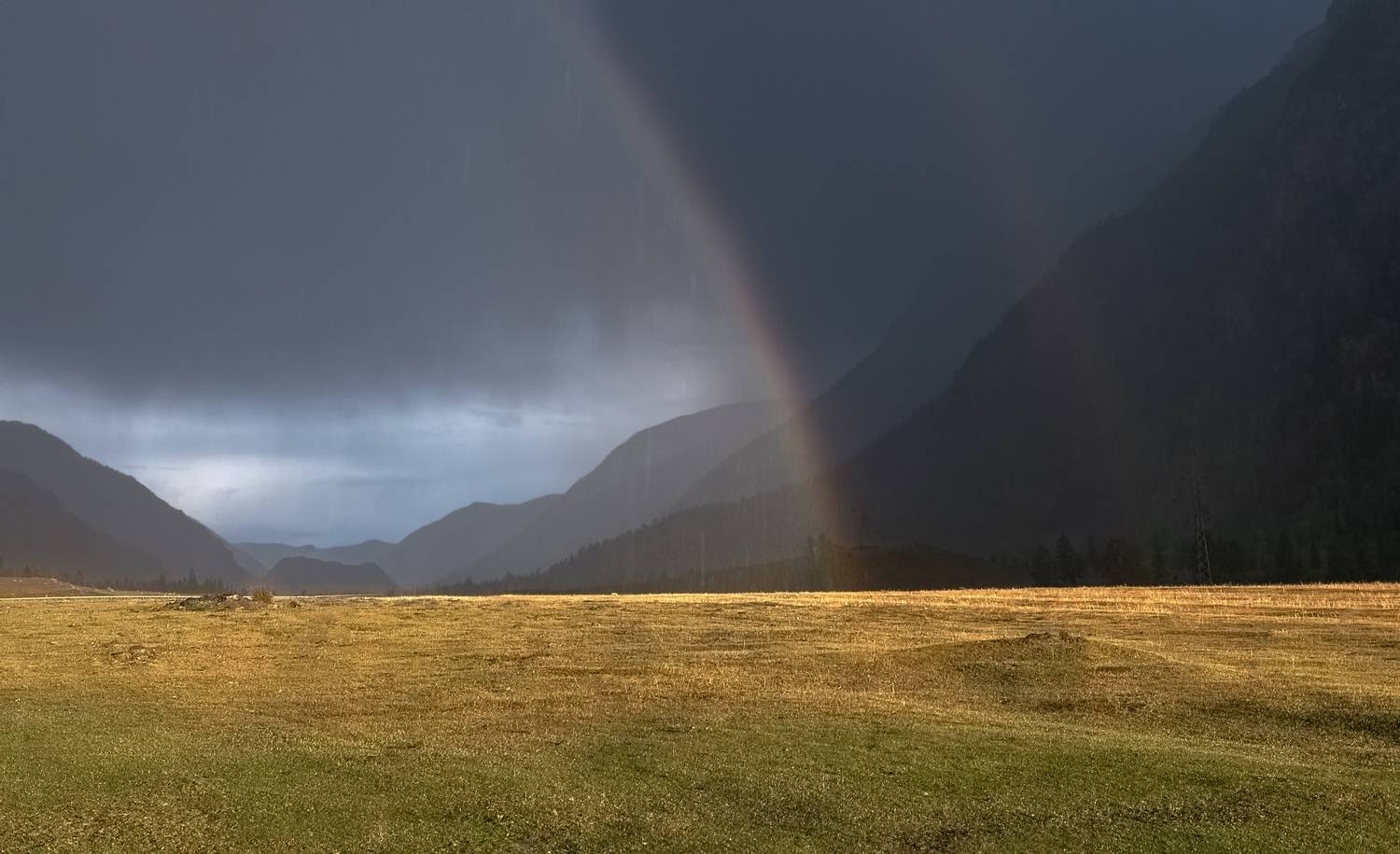 алтай 2023, радуга, осень, осенний дождь, Фомина Марина