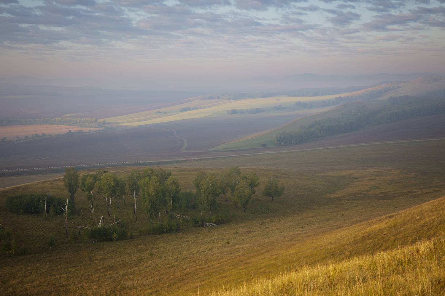 осень, хакасия, пейзаж, утро, природа, туман, облака,, Сергей Шульга