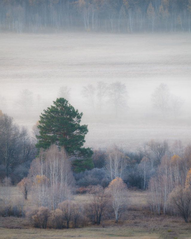 Октябрское утро в долине Кручины фото превью