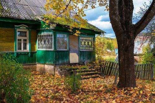 Осенние краски в деревне