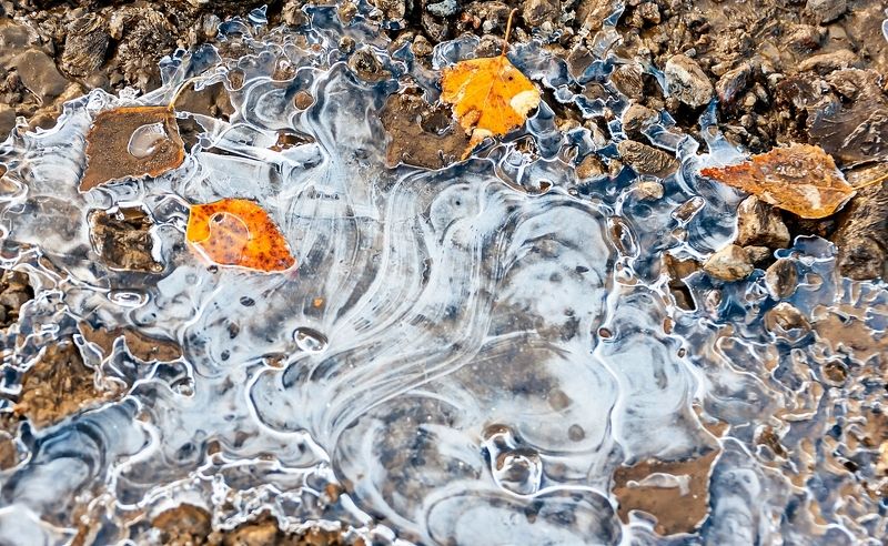 Вижу на льду лицо Деда Мороза) фото превью