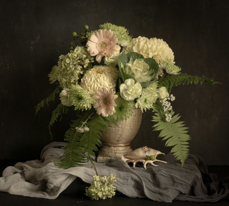 Зелёный букет фото превью