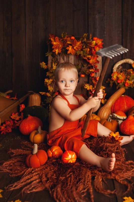 малыш, осень, мальчик, детское фото, детская фотография, тыквы, familyphoto, love, baby, family, babyphoto, children, childrenphoto, autumn, childrenphotography  фото превью