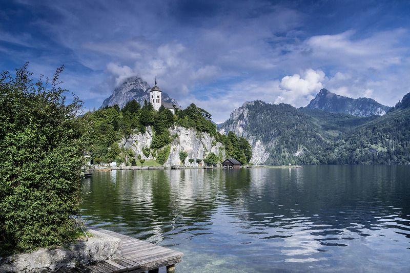 Johannesberg mit Johannesbergkapelle/Österreich/Traunsee фото превью