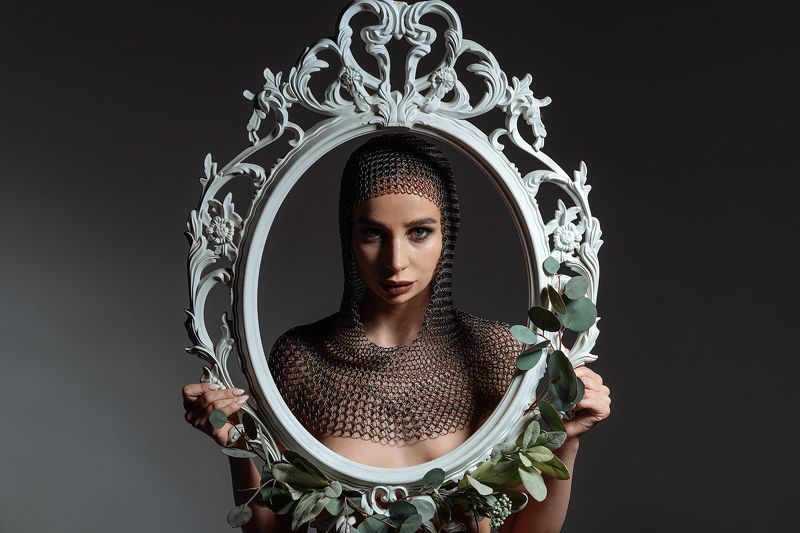 девушка, портрет, милая, cute, portrait, кольчуга Nika фото превью