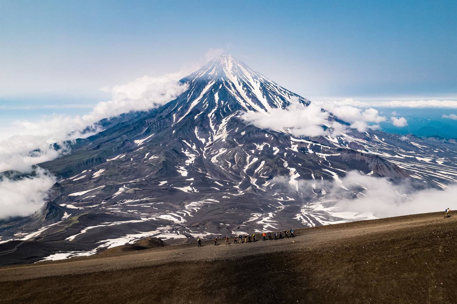 камчатка, вулкан, корякский, восхождение, камчатский край, аэросъемка, корякский вулкан, Антон Блохин