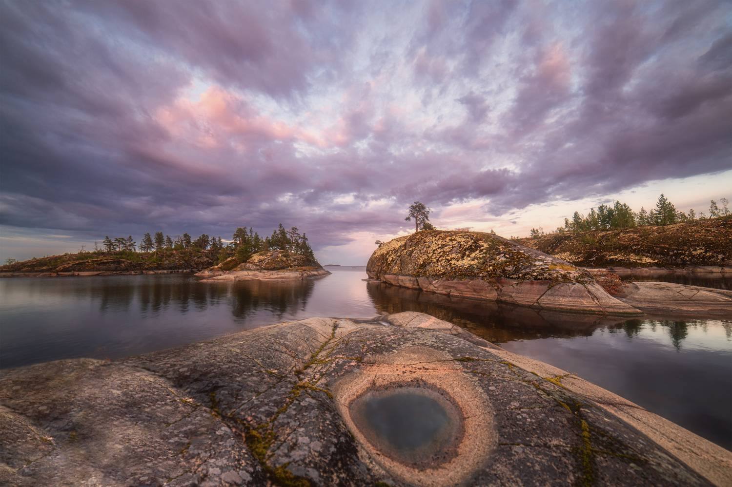 ладога ладожское озеро остров кит природа закат, Третьякова Анастасия