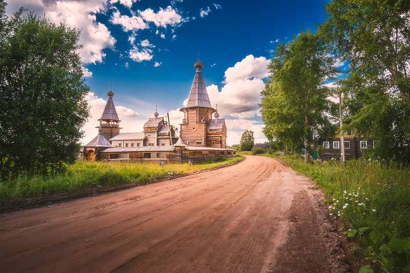 Храмовый комплекс Почозерского погоста в деревне Филипповская. фото превью