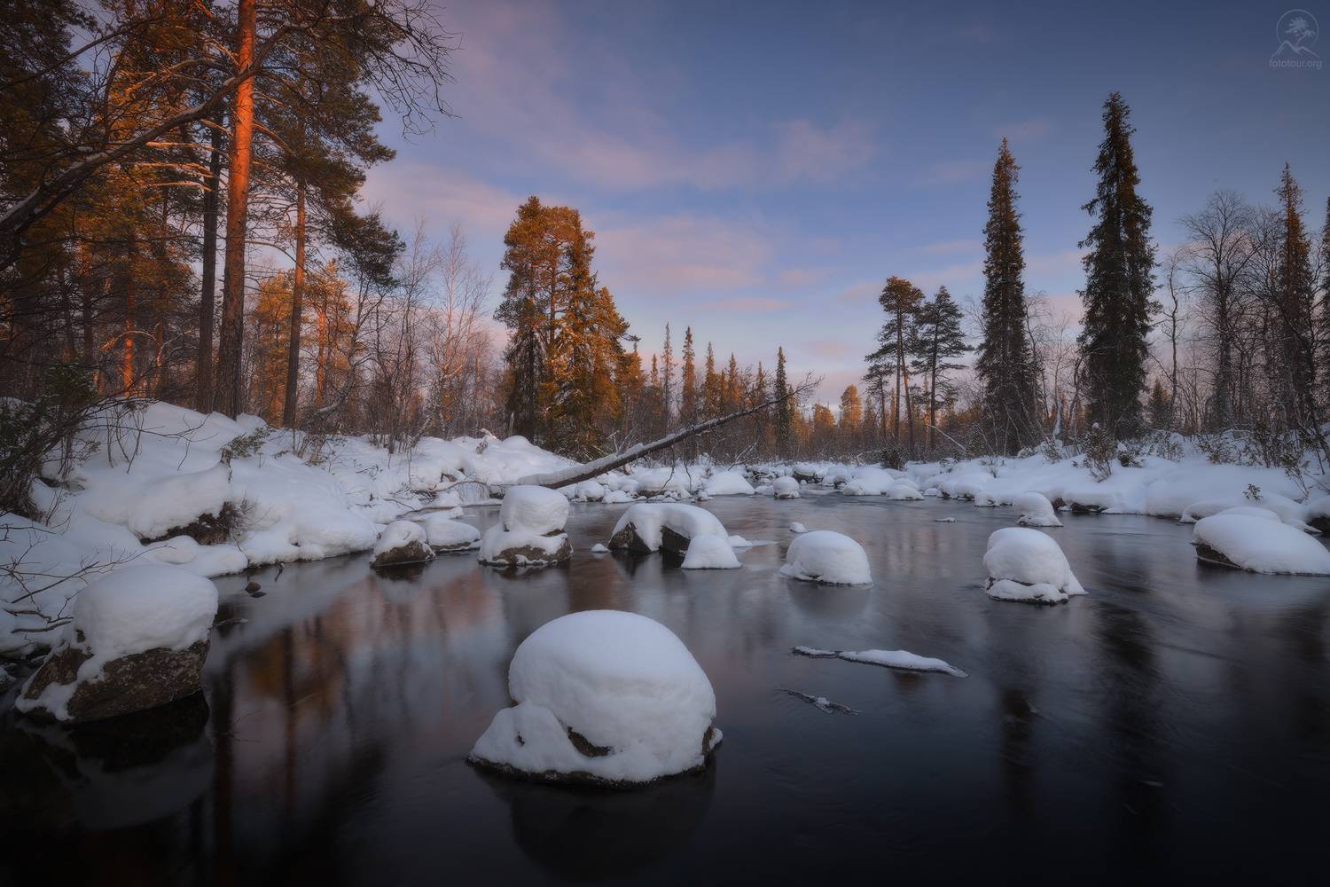кольский, зима, фототур на кольский, мурманская область, речки, зимний кольский, рассвет, Гордиенко Анатолий