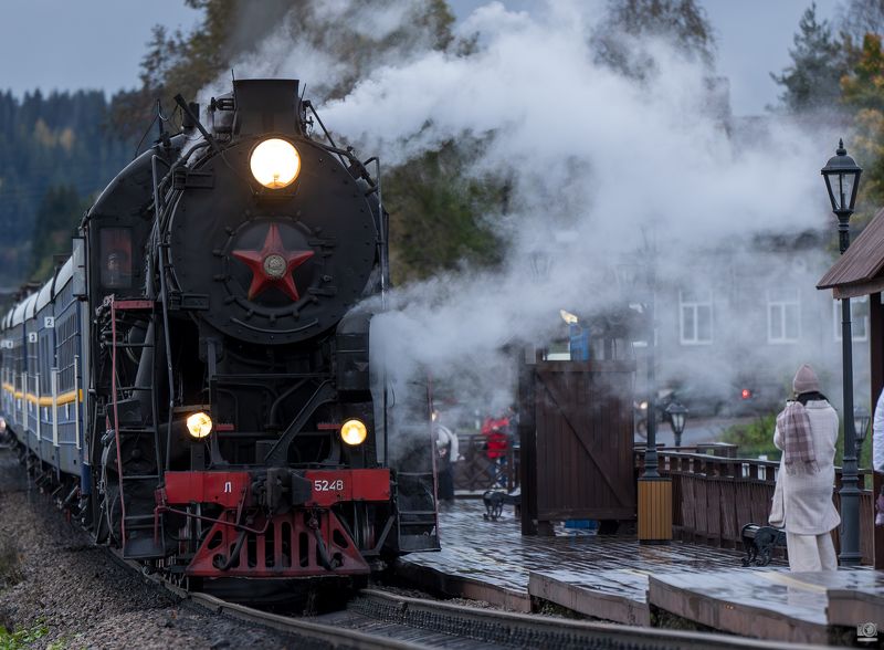 Рускеальский экспресс на станции Сортавала фото превью