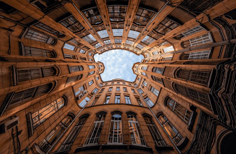 санкт-петербург, двор-колодец, архитектура, город, питер, спб, architecture, saint petersburg Двор-колодец фото превью