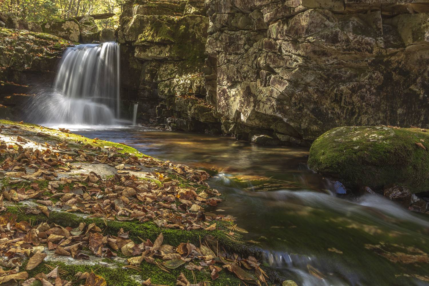 водопад, тайга, лес, ALEKSANDR KUZNETSOV