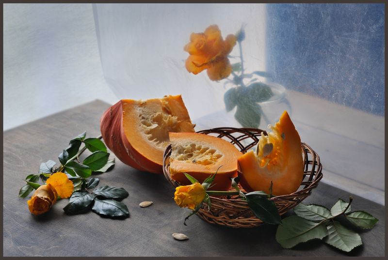 Тыквенно-розовый фото превью